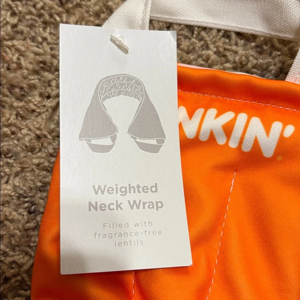Dunkin Donuts weighted neck wrap